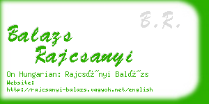 balazs rajcsanyi business card
